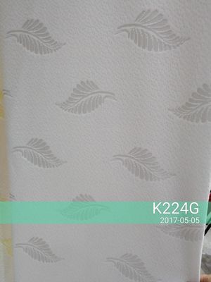 أبيض 240g / M2 الجاكار نسيج فراش الغبار الغبار للفراش